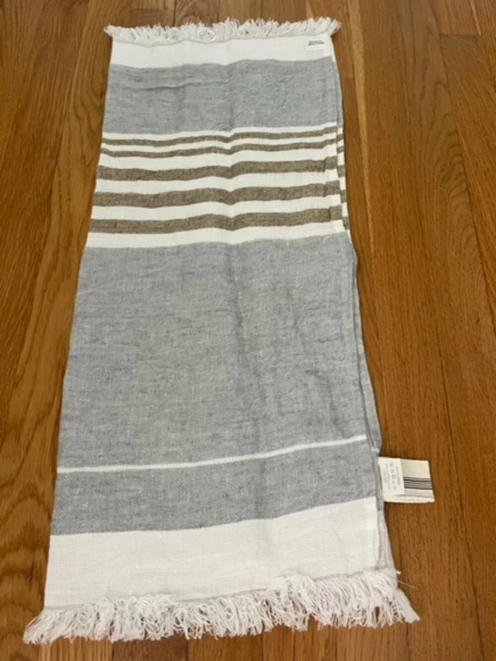 Libeco The Belgian Linen Towel Ash Stripe 25